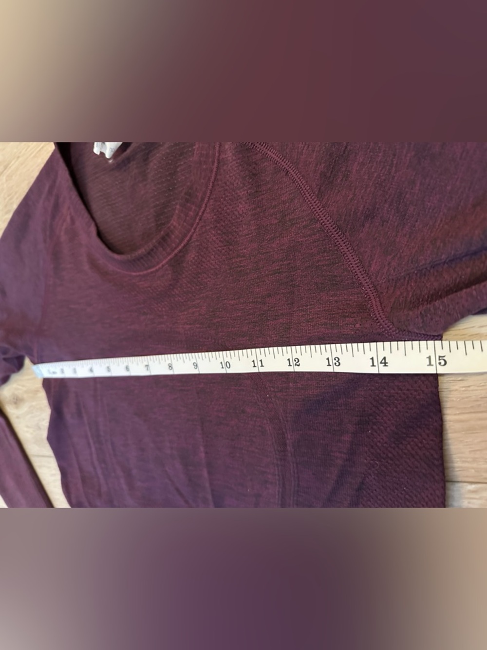 Lululemon- Swiftly Tech Long Sleeve in Heathered Dashing Purple Sz 6 - Picture 7 of 8